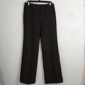 Ann Taylor Signature Sz 0 Womens Dark Brown Dress Pants Trousers Professional